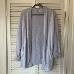 Barefoot Dreams open cardigan sweater XL CozyChic Lite purple lavender soft